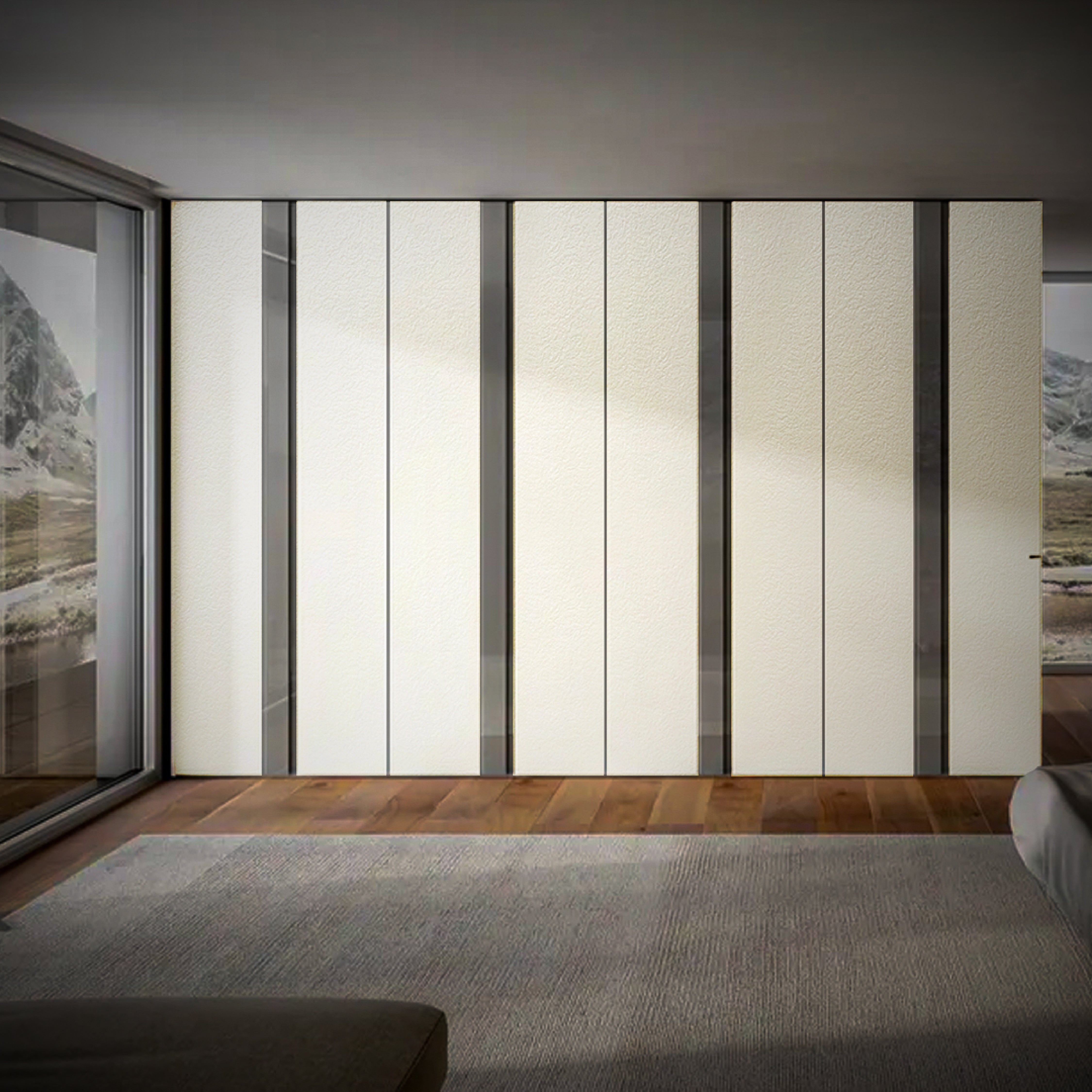 Bone Grey Polygranite Sheet (8*4ft.) Premium Textured Finish Polygran